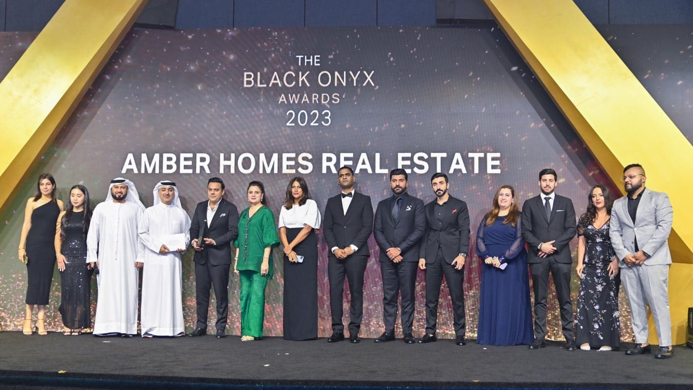 Amber Homes Real Estate team at the awards ceremony, 2023